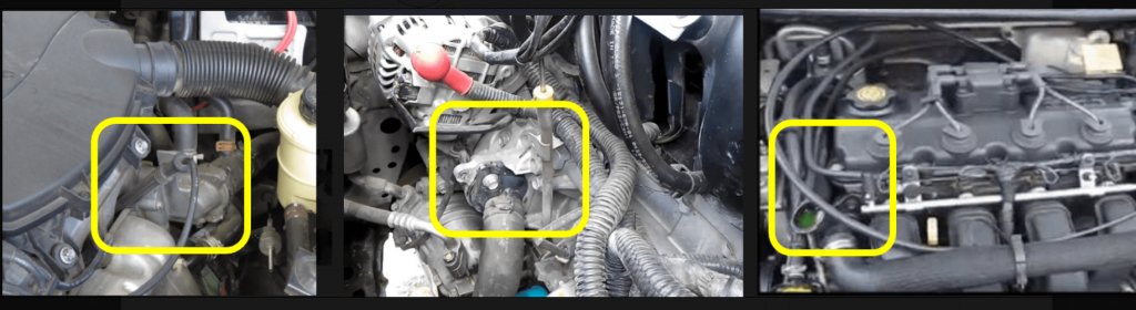 ubicacion termostato de un coche